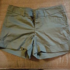 Olive green shorts size 4